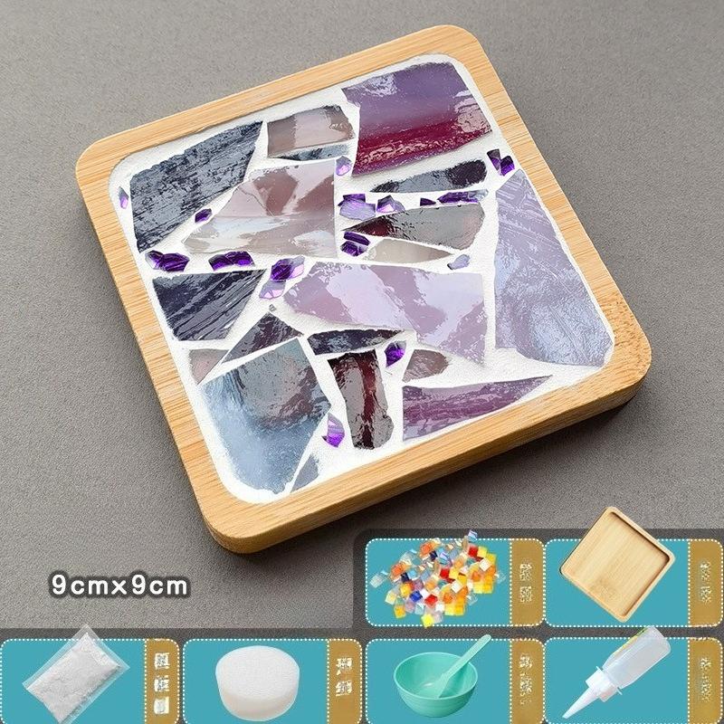 

DIY Mosaic Coaster & Heat- Mat Craft Kit Super Easy Handmade Set for Halloween Activities, School Clubs, Company Team Building