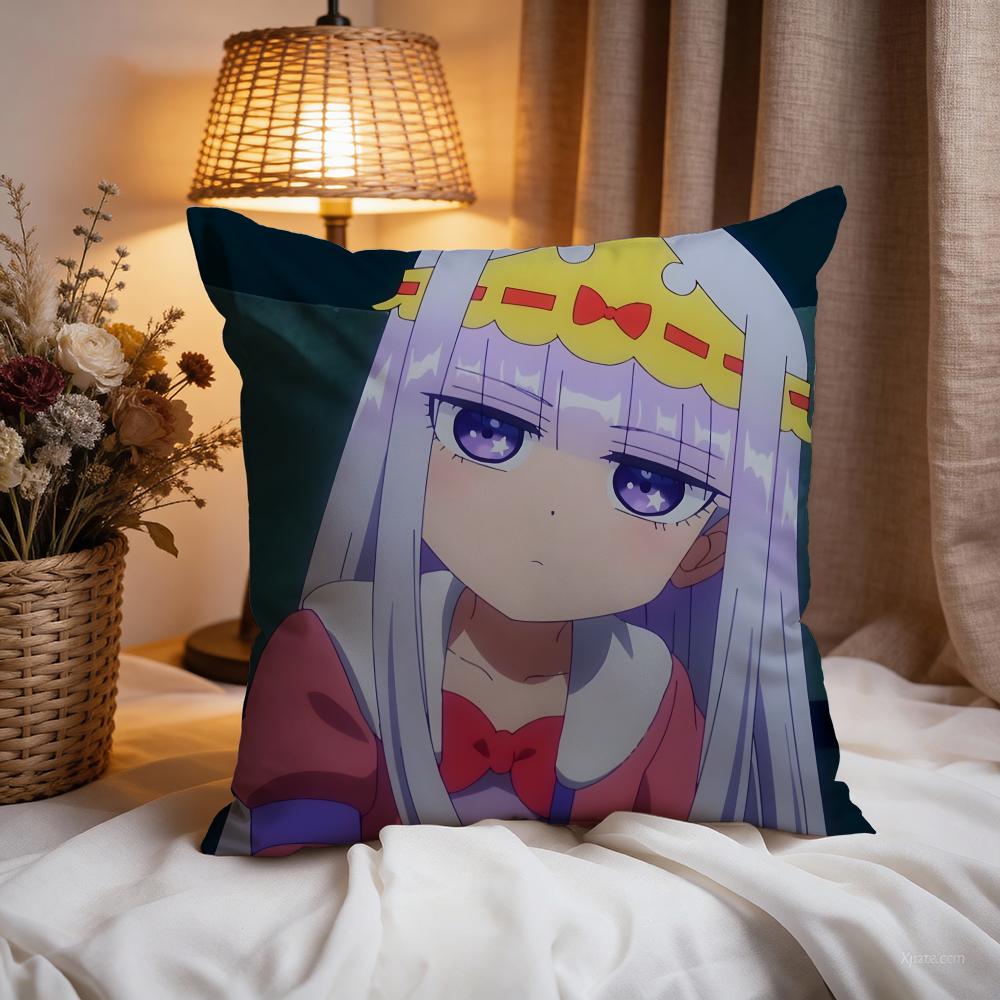 Sleepy Princess Demon Castle Cushion Cover Premium Comfort Reversible Pillow Cove -Two in One Design for Any Room & Car Interior