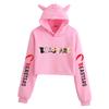 BEASTARS Animal Rhapsody Cat Ear Cropped Hoodie - Loose Street Style