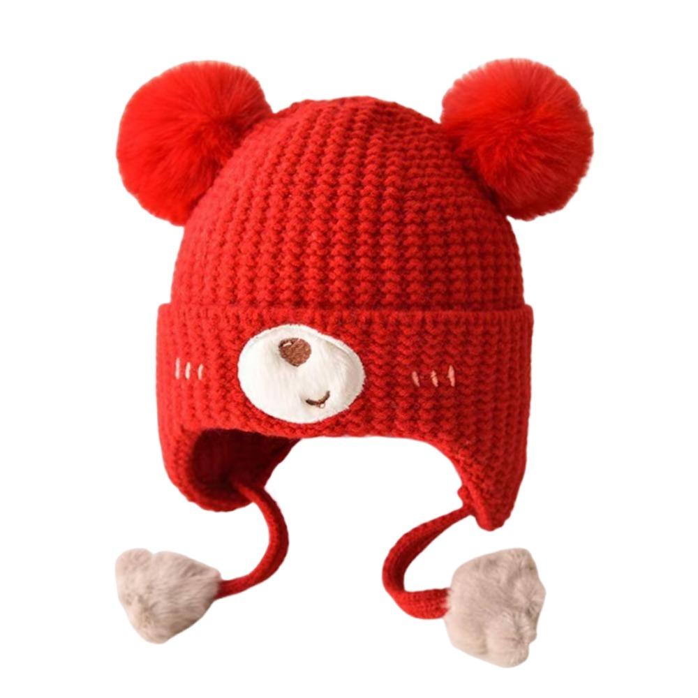 Warm Material Baby Hat Cute Design Ear Protection Hat Children's Woolen Hat  Autumn Season