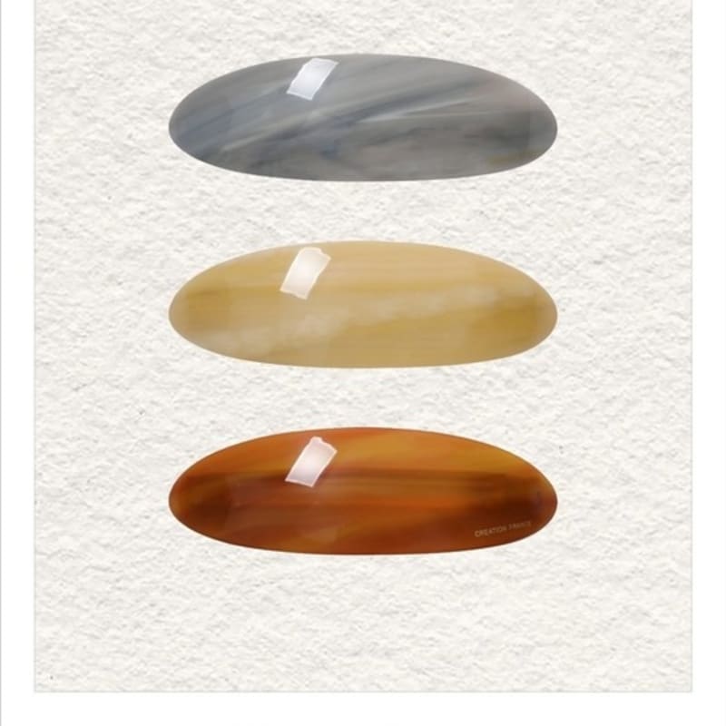 

CARRY BARRETTE Carry Barrette Marble Petal Hair Pin Camel