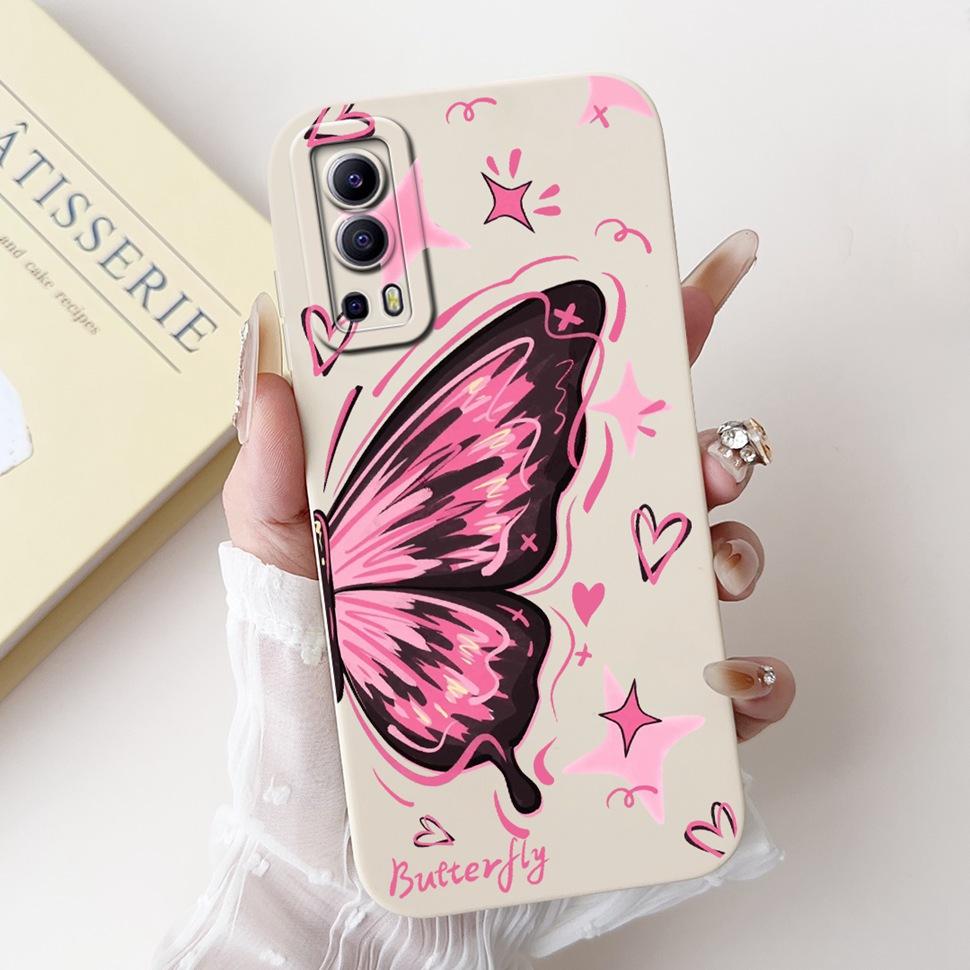 For Vivo Y72 5G Casing V2041 Colorful Flower Cartoon Cover Silicone Soft TPU Phone Case For Vivo Y 72 Y72  5G Coque Fundas Capas