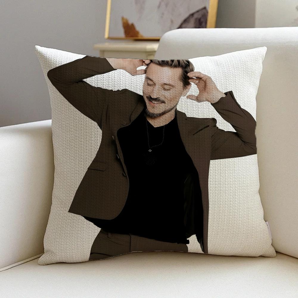 M-Mariano Di Vaio Cushion Cover Cushion Cover Pillowcase, Anti-Mite Invisible Zipper, Linen Sofa Cushion