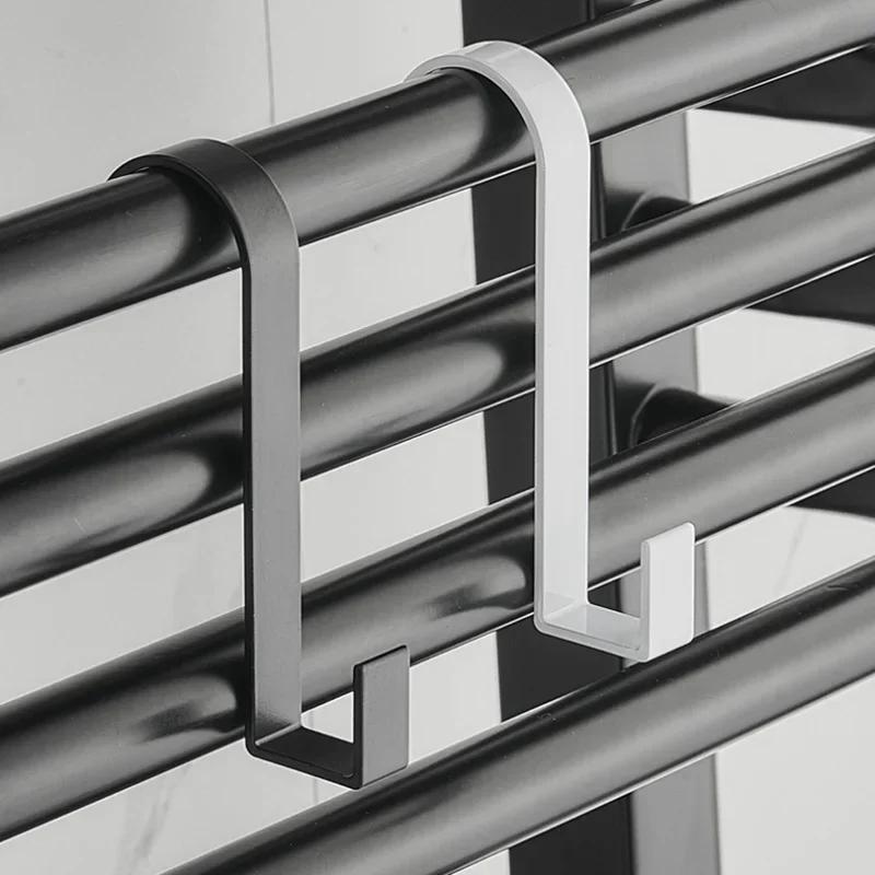 Household Bathroom Heating Hook Towel Hanger Rack Radiator Rail Bracket Coat Hook Clothes Scarf Rack Removable Aluminum Hook