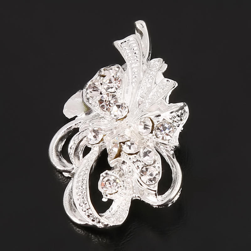 Studded Crystal Chic Elegant Rhinestone Dancing Swan Brooch Pin Wedding Jewelry Exquisite Elegant Women All-Match Jewelry