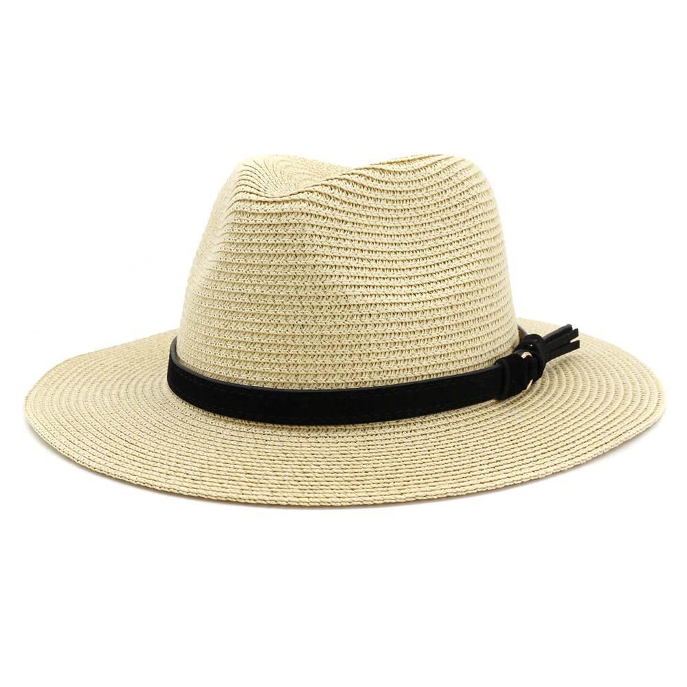 60CM Size Design Mens Straw Sun Hat For Women British Style Panama Church Jazz Hats Summer Beach Vacation Hats