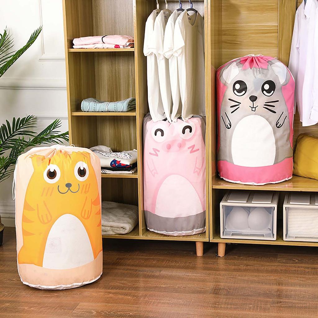 New PEVA Cylindrical Print Quilt Clothing Finishing Bag