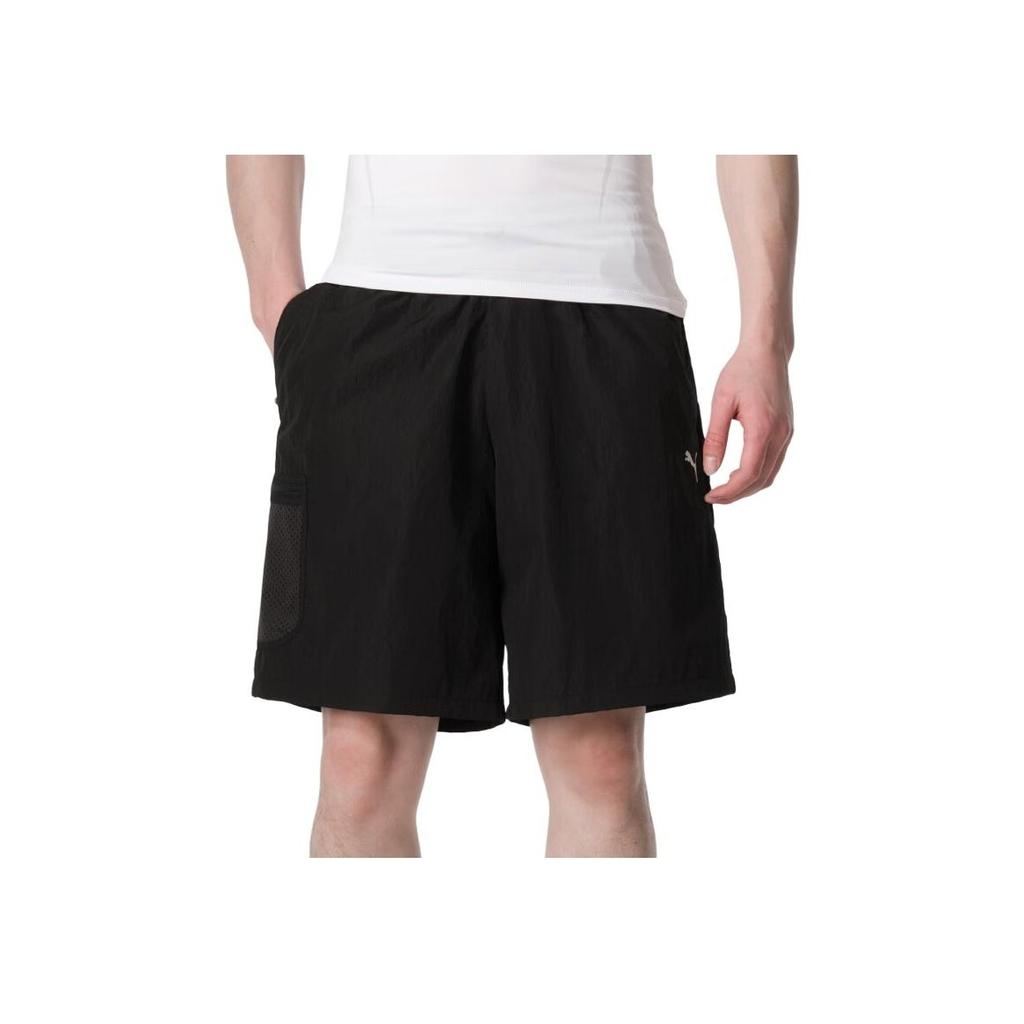 Puma Comfortable Breathable Casual Running Shorts Men Shorts Black 628374-01