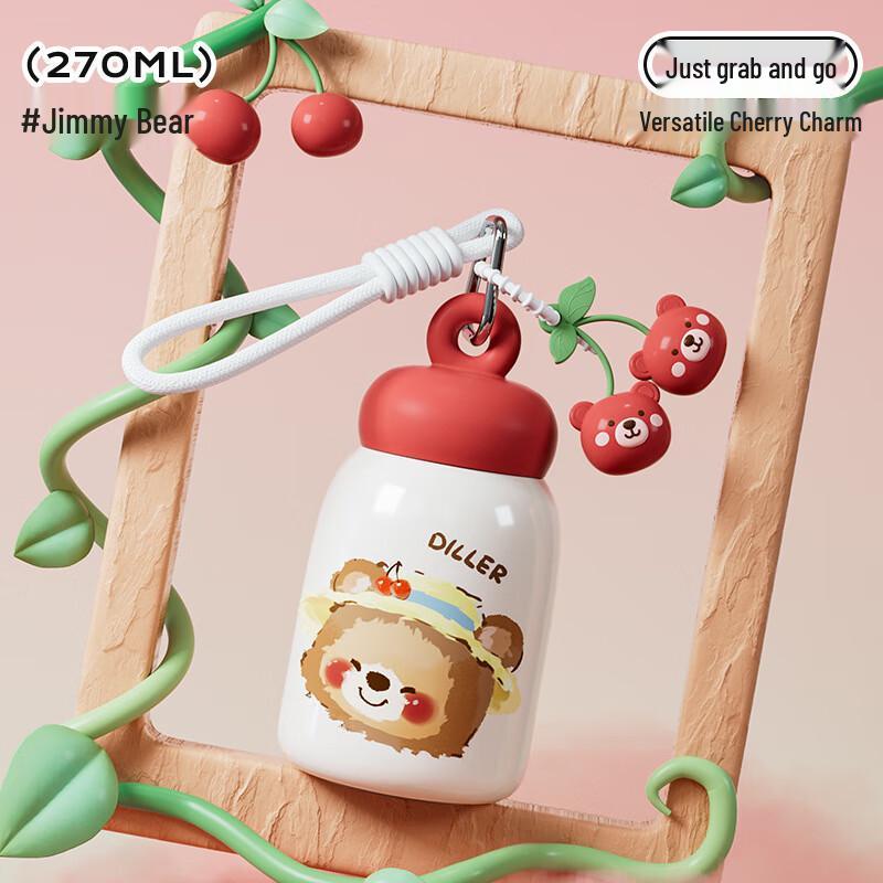 Diller Kids Insulated Dual-Spout Straw Water Bottle