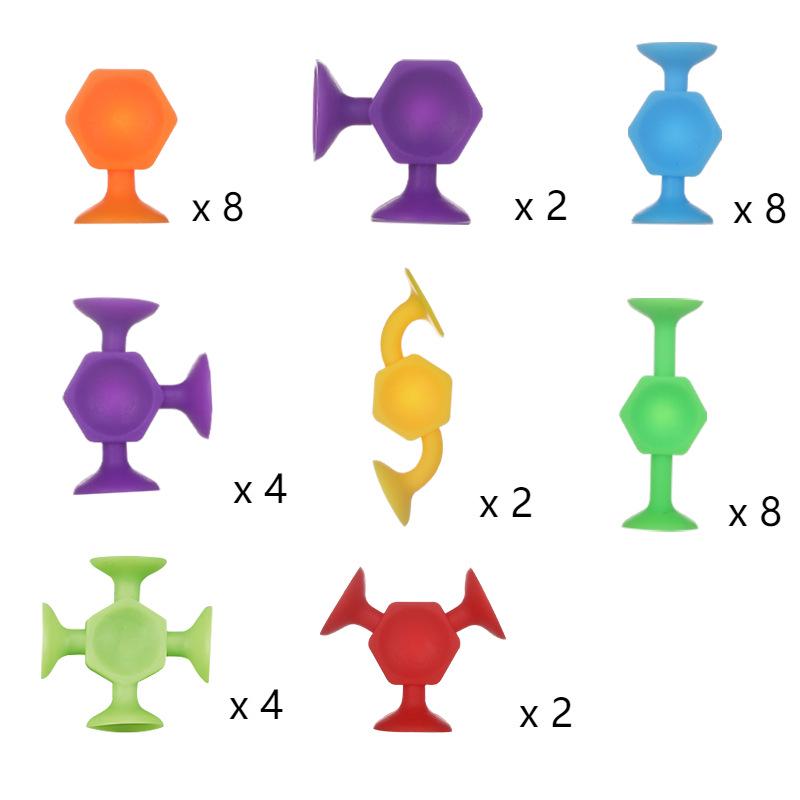 Мягкие строительные блоки на присосках «Сделай сам» - Креативная детская развивающая игрушка-пазл