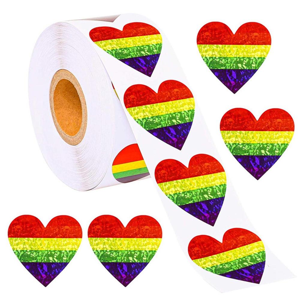 Valentine Day Sticker Decoration Sticker Tape 2.5cm  (500 Pcs Per Roll)