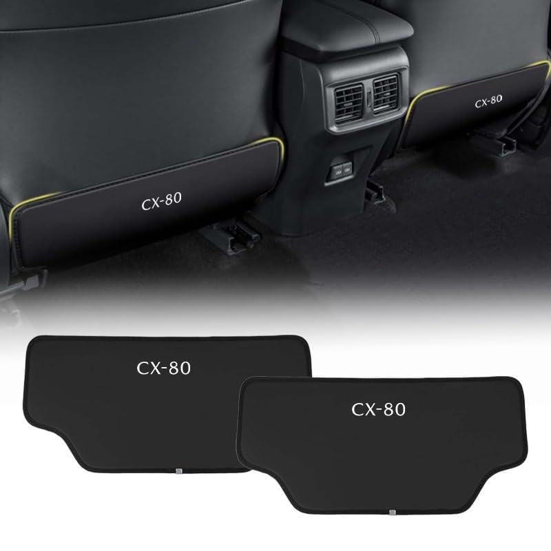 

KINKA Kick Guard for New Mazda Rear Seat Stain Kick Guard Car Kick Seat Car Seat King Kick Stain Back Kick Mat Compatible with CX-80, Protection, Pad,