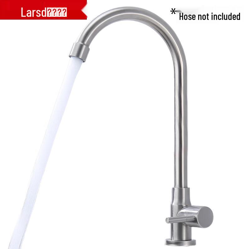 Larsd Stainless Steel Single Cold Kitchen Faucet
