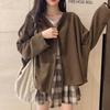 Women's Solid Color Short Jacket - Spring/Summer Casual Loose Slimming Cardigan