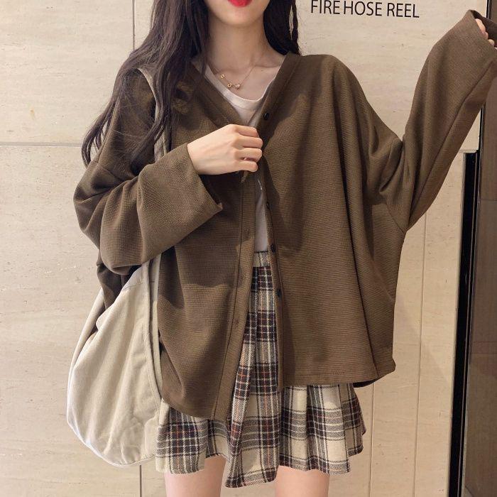 Women's Solid Color Short Jacket - Spring/Summer Casual Loose Slimming Cardigan