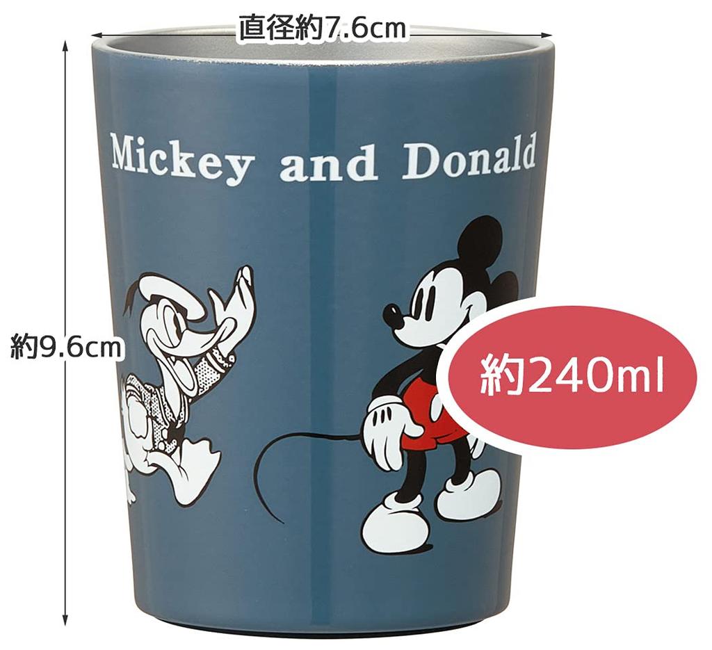 Skater Insulated Stainless Steel Disney Mickey Mouse Tumbler, 240ml, Small, Design, STCV1-A