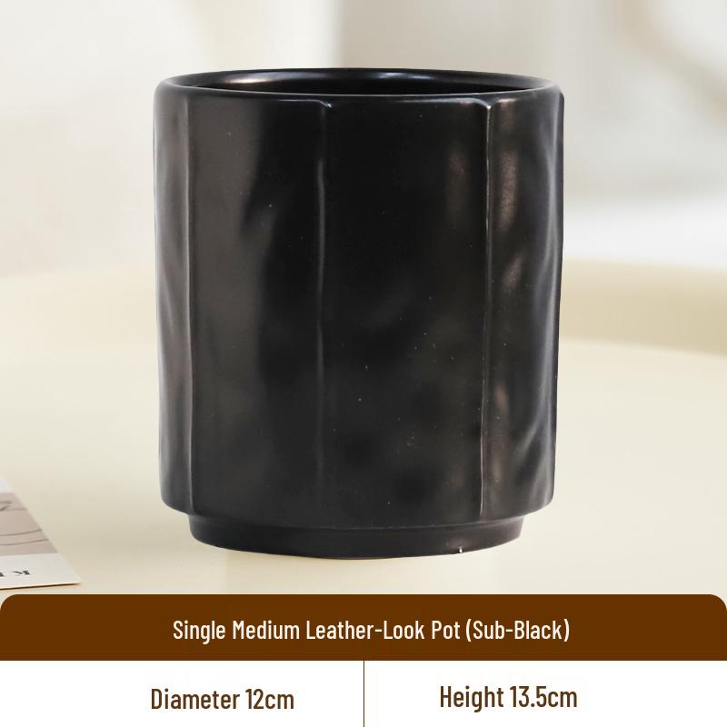 Nordic Style Cream Ceramic Succulent Pot for Phalaenopsis and Green Plants