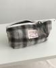 Nuaname Black Sesame Check Pattern Pouch