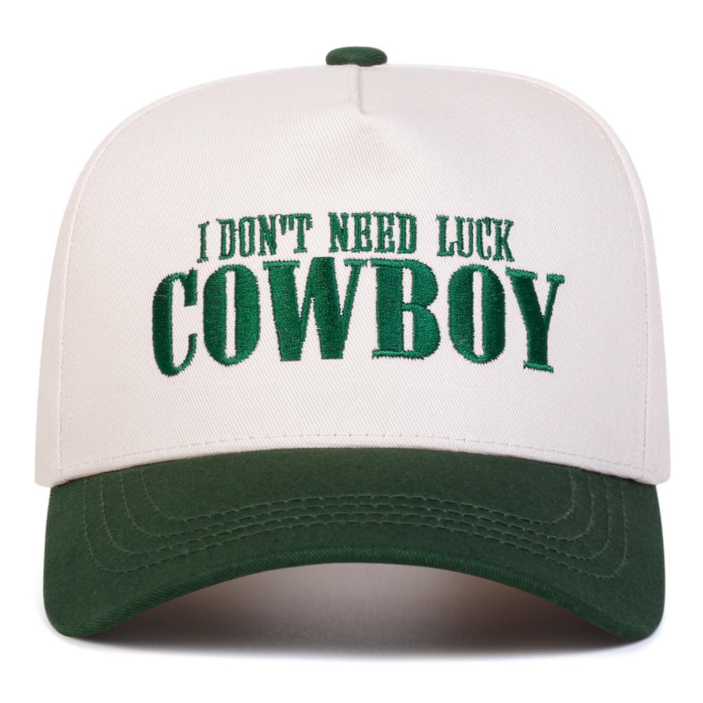 Unisex COWBOY Letter Embroidery Baseball Caps Adjustable Casual Hats Spring and Autumn Outdoor Sunscreen Hat