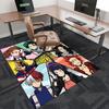 1pc My Hero Academia Anime Cartoon Design Chair Mat - Seasonal Gift for Office, Home Decor, Living Room, Bedroom, Game Room - Non-Slip Carpet Suitable