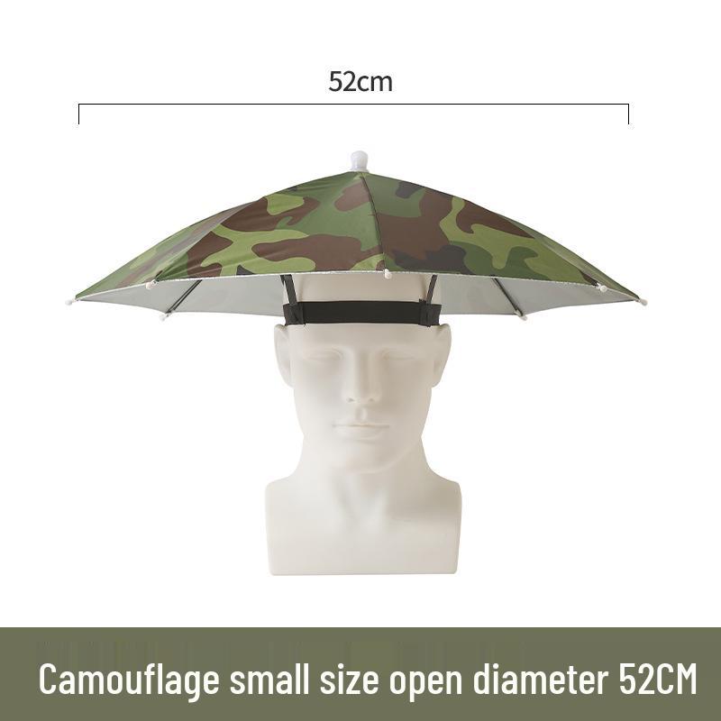 Large Rainbow Sun Hat Umbrella for Street Stalls and Fishing