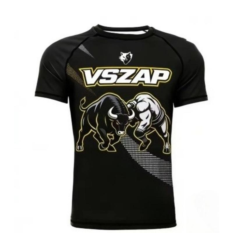 Summer 3D Printed Men's T-Shirt Fashion Sports Fitness Short Sleeve Men's Cool Hip Hop Clothing