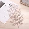 Wedding Home Glitter Glitter Leaves Christmas Tree Decor Artificial Flower Christmas Decorations