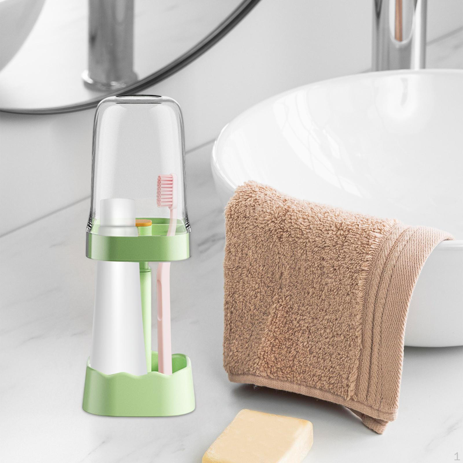 Electric Toothbrush Holder Bathroom Tumbler Multifunctional Save Space Polished Mouthwash Cup green without handle