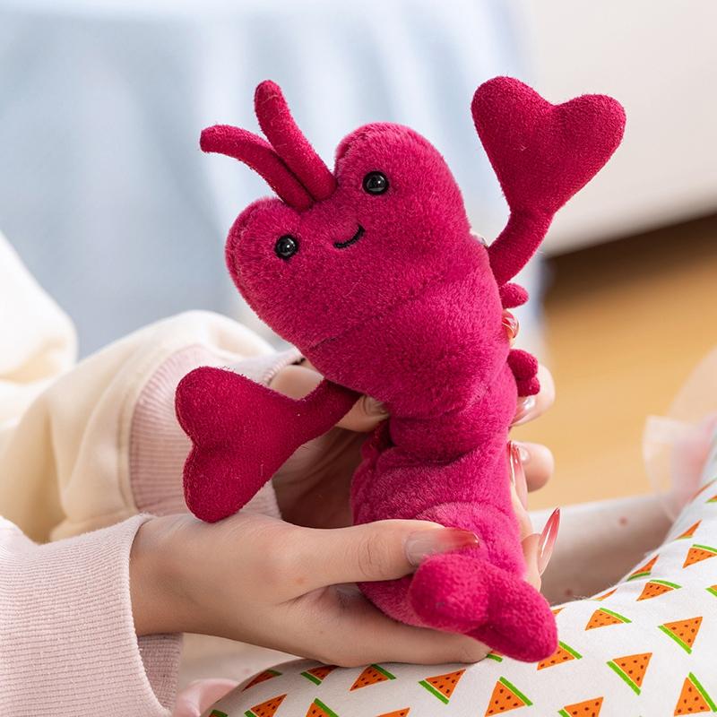Lovely Sea Creature Plush Keychain Set Soft Stuffed Octopus Seahorse Starfish Whale Dolls Cute Ocean Animal Plushie Gifts