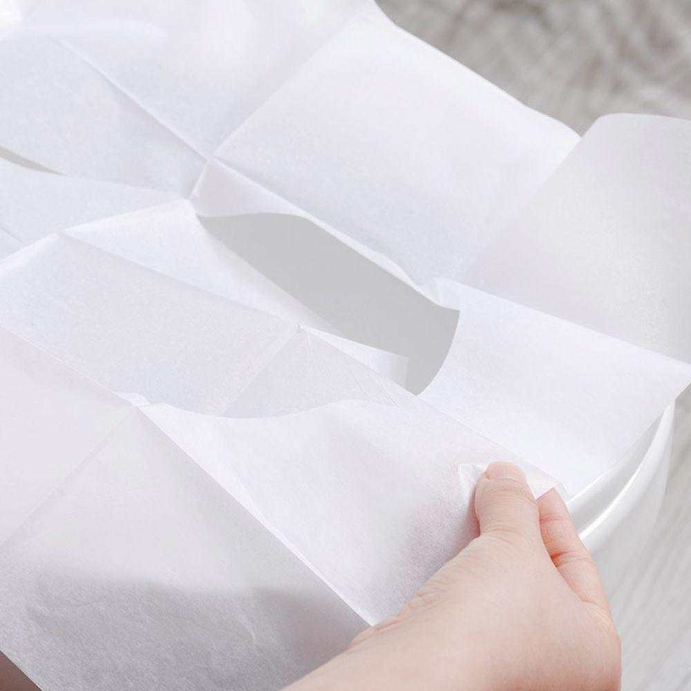 200pcs Universal Disposable Toilet Seat Cover Soluble Water Toilet Paper Pad  Travel