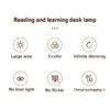 40 LED Clip Lamp Touch Control Double-headed Writing Lamp Night Light for Bedroom Dormitory Study Office Reading Table Lamp