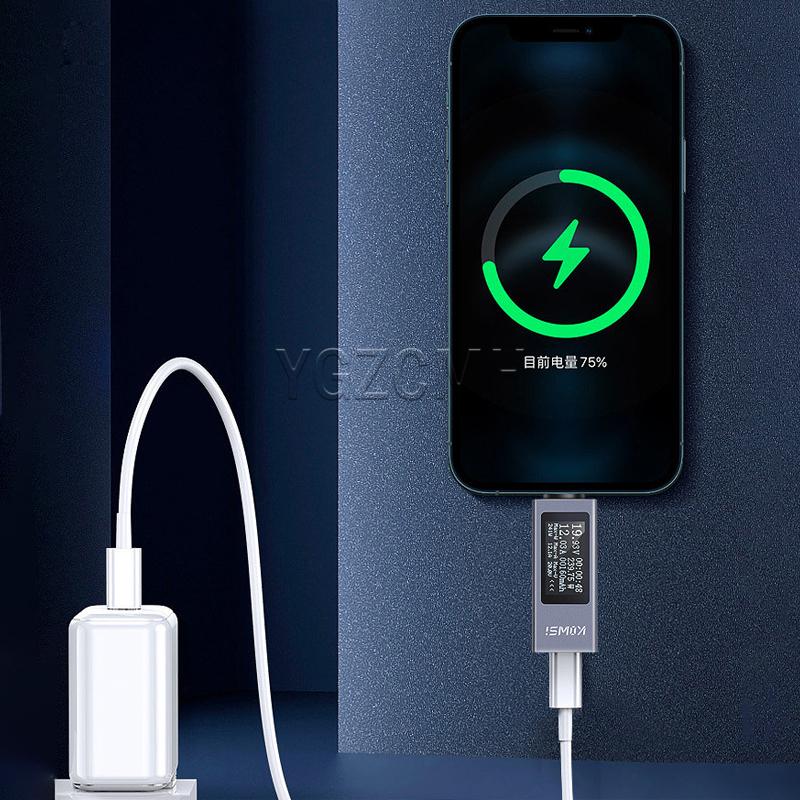 USB / Type-c Tester Multi-function Digital Display DC Voltage Ammeter Power Meter Mobile Power Charger Indicator