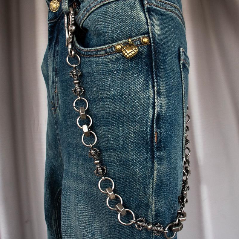 Men's Street Trend Hip-Hop Pendant Chain with Eagle and Vajra Pillar Design