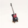 Mini guitar and stand 12-point miniature analog instrument model, cute, decorative, suitable for gift giving