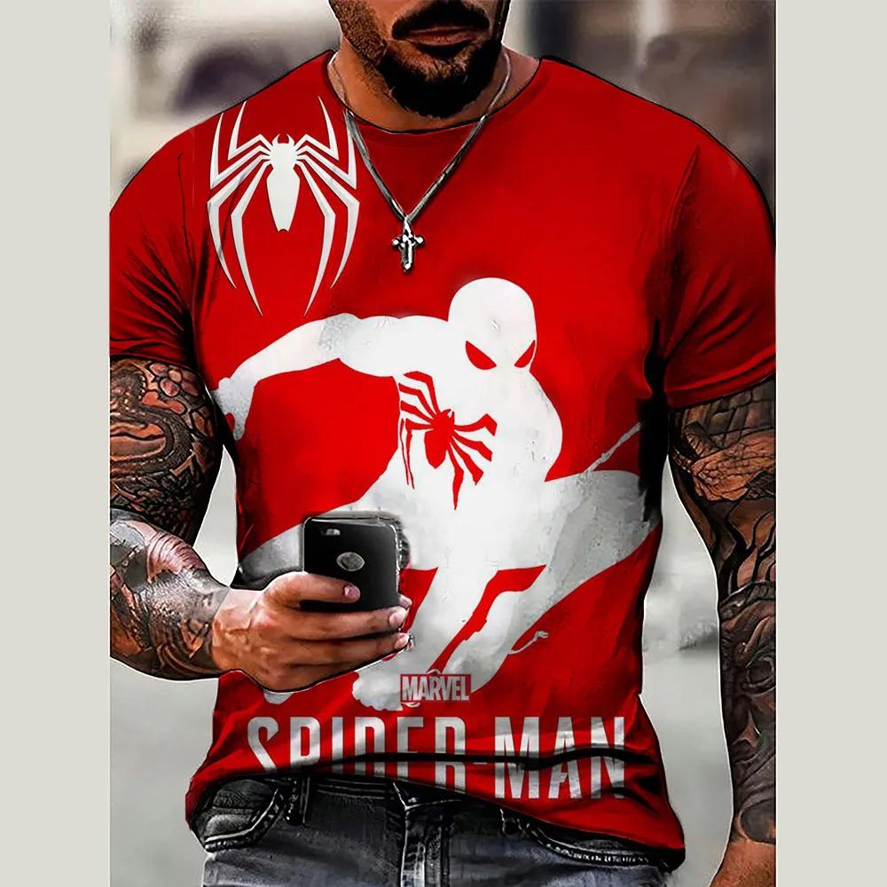 Sommer 3D-gedrucktes Herren Marvel Venom Herren-T-Shirt Kleidung lässiges T-Shirt trendige Mode cooles Herren-Streetwear-Top
