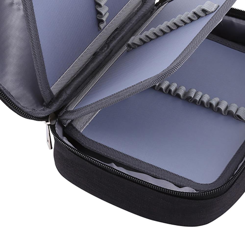 Multifunction Art Pencil Case Black/Blue/Purple Pencil Case Organizer  Stationery Organization