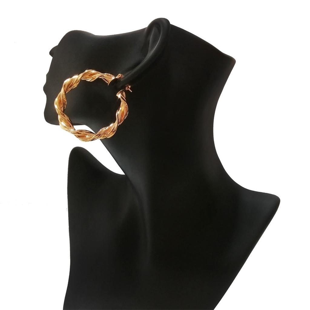 Earrings Stylish Geometric Twist Hoop Earrings Stylish Personality Earrings