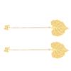2pcs Leaf Vein Bookmark Metal Ingenious Vintage Thin Lightweight Hollow Leaf Bookmark for Household