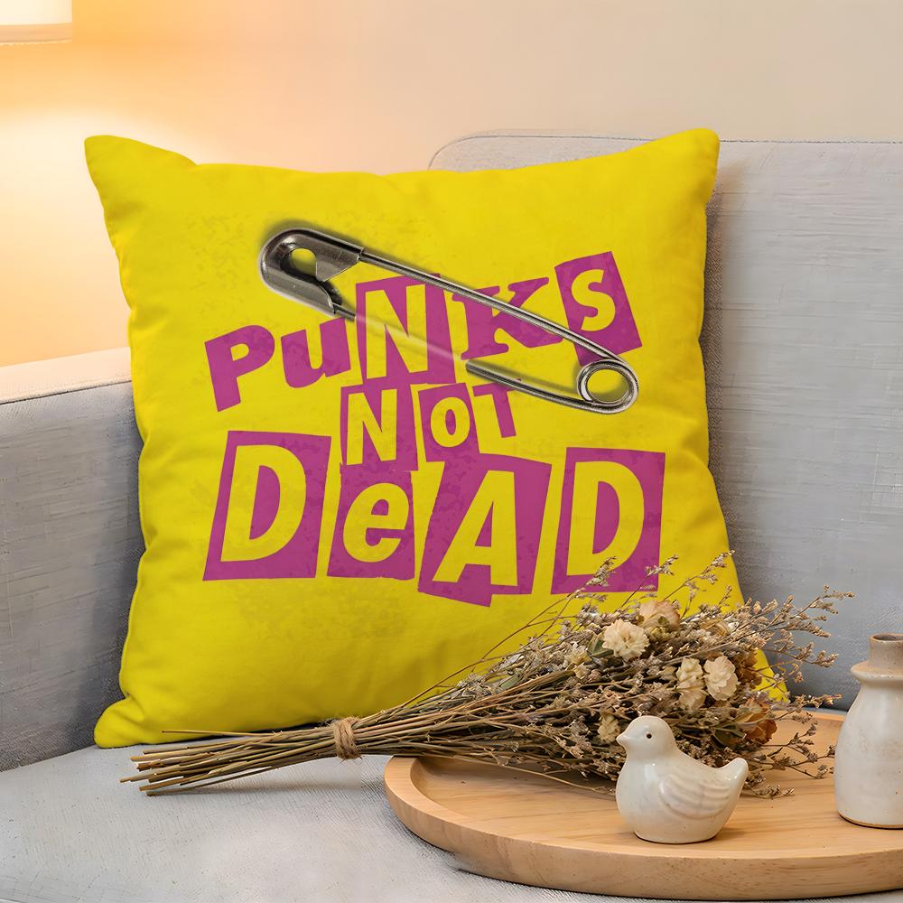 Cushion Cover Linen SkinFriendly Soft Decorative Case For Sofa Home Decor Punk Rock Band SSex Pistols Pillow Cover
