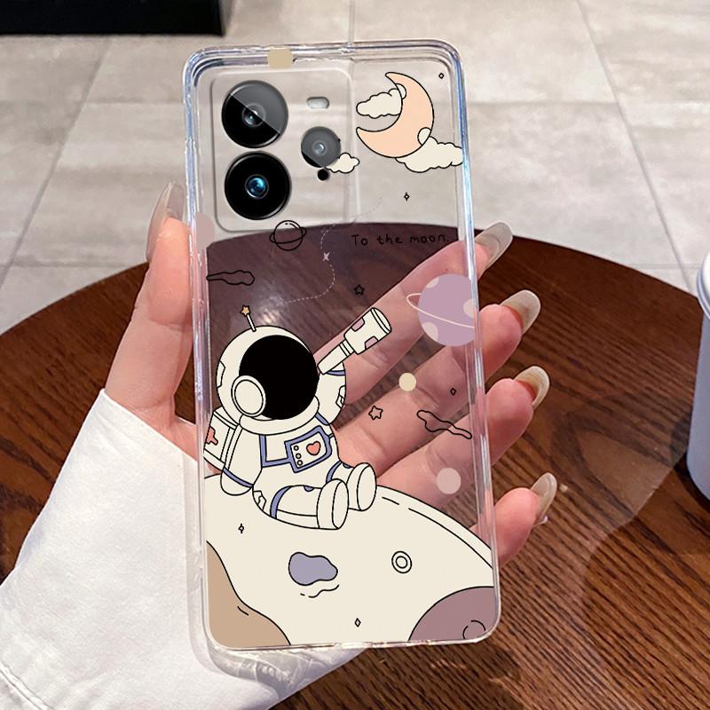 Jelly Casing For Realme GT 7 Pro / GT 7 / GT 7T Fundas Clear Silicone Soft TPU Back Cover Cute Cat Rabbit Heart Protective Case