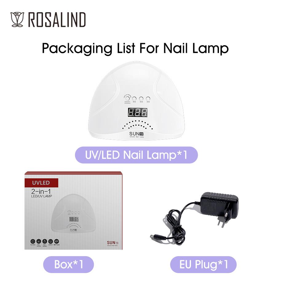 ROSALIND 48W UV LED Lamp Nail Dryer With Display 24 LED Nail Dryer Lamp For Manicure Gel Polish Drying