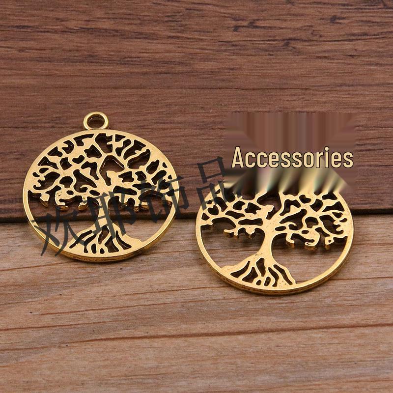 

Винтажная подвеска в виде дерева, 4 цвета, 28x25мм