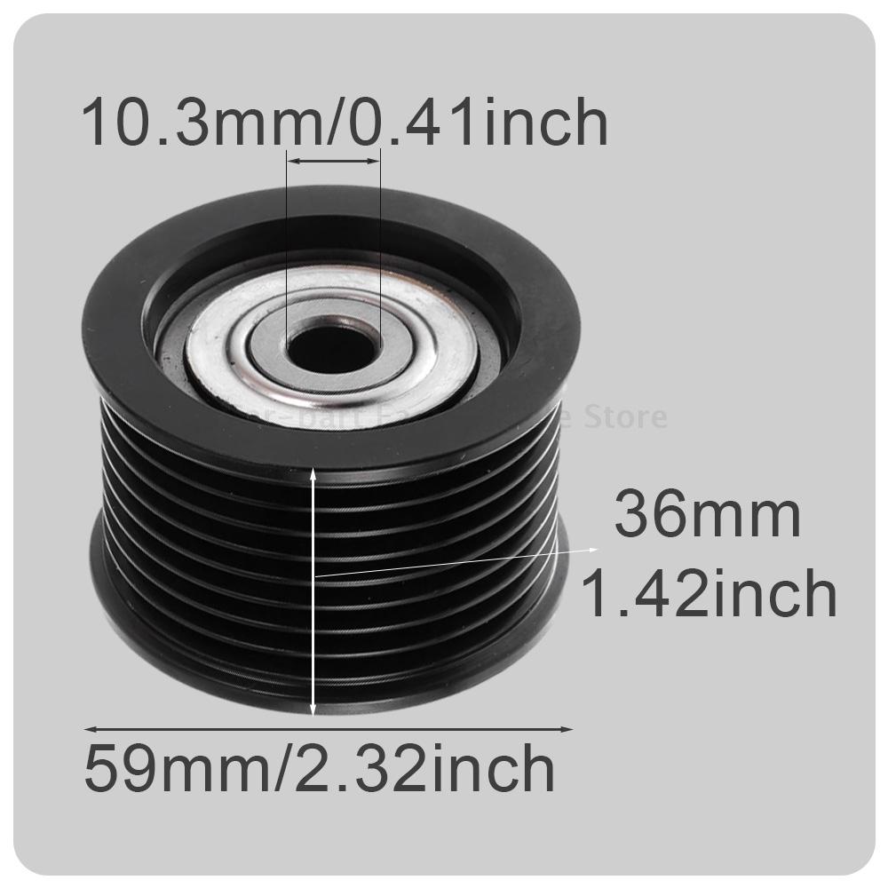 Metal Drive Belt Idler Pulley for Toyota Tundra 2007-2021 Sequoia 2008-2017 Land Cruiser Cruiser 1660338011, 1660338012