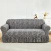 Printed Sofa Cover Stretch Couch Covers Patterned Slipcovers With Skirt Washable Spandex Furniture Protector For Living Room