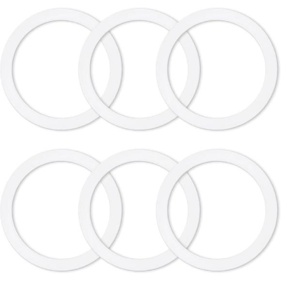 6 Pcs Gasket Seal Rings for Bialetti Moka Express Dama 6 Cups - Spare Food Grade Silicone Sealing Rings for Aluminium Stovetop Coffee Maker Pots