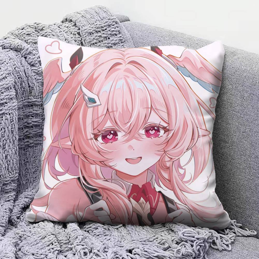 Linnea Cute Genshin Impact Home Sofa Cushion Covers and Aecorative Custom Pillow Covers