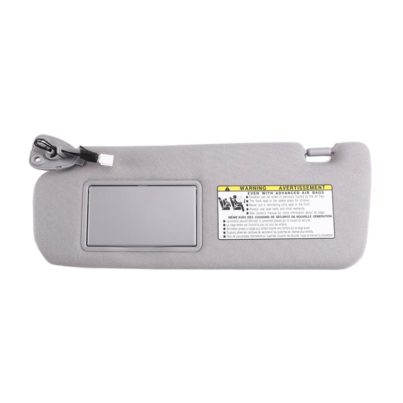 For Hyundai SONATA 2006-2010 852013K010QS 852023K000QS 1 SET Sun Visor Interior Gray Cloth Car Replacement