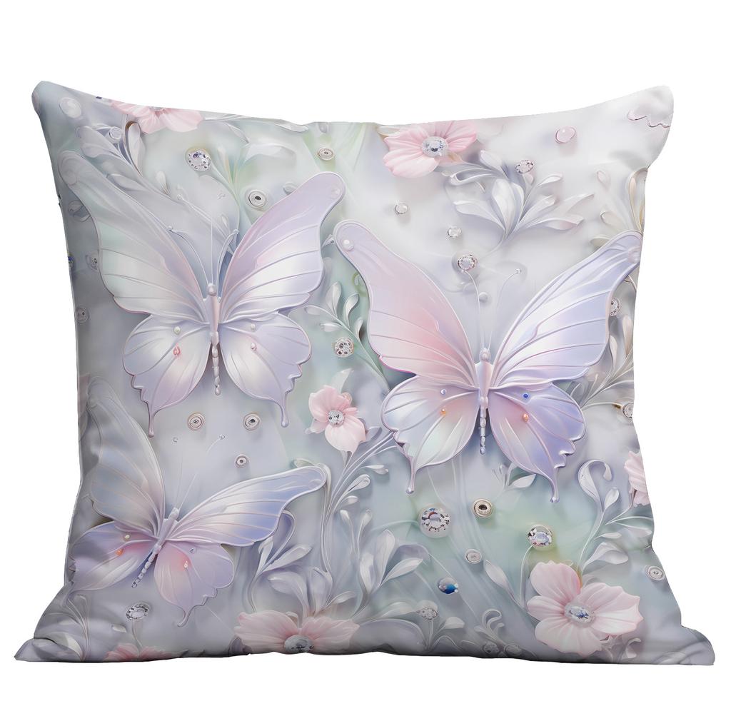 New Retro Imitation Three-dimensional Flower and Bird Pillowcase Home Living Room Sofa Cushion Pillowcase Decoration
