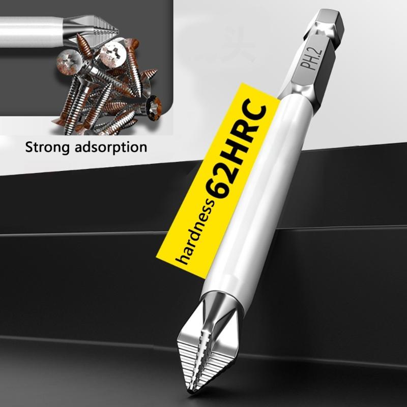 Quality 7pc Magnetic Screwdriver Bit Steel Tip for Enhances Grip and Shock Resistance Tool for Household