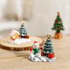 New Christmas Decorations Resin House Micro Landscape Resin House Small Ornaments Decorations Snowman Christmas Tree Elk House